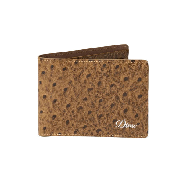 Dime Fauxstrich Wallet - Coffee