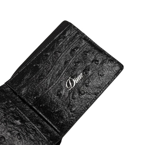 Dime Fauxstrich Wallet - Black