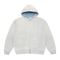 Yardsale Bleached Waffle Zip Hood Sweat A Capuche Zip - Blue - Streetart.fr