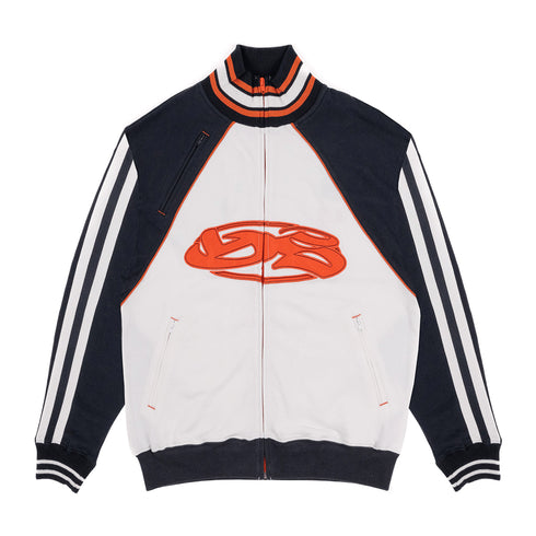 Yardsale Ys Authentic Full Zip Jacket - Light White Navy Orange - Streetart.fr