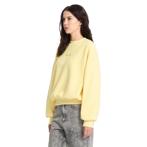 Volcom Womens Piou Crew Sweatshirt - Dawn Yellow -Dny