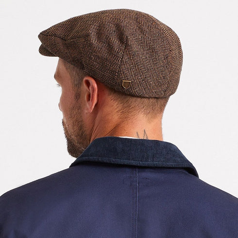 Brixton Hooligan Snap Cap Casquette Beret - Brown / Khaki - Streetart.fr