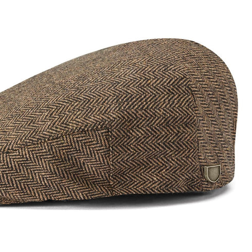 Brixton Hooligan Snap Cap Casquette Beret - Brown / Khaki - Streetart.fr