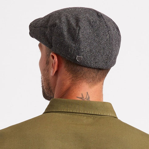 Brixton Hooligan Snap Cap Casquette Beret - Grey / Black - Streetart.fr