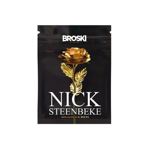 Broski 1"Nick Steenbeke Black And Gold Visserie - Streetart.fr