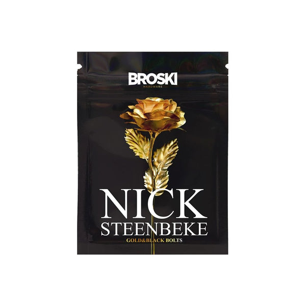 Broski 1"Nick Steenbeke Black And Gold Visserie - Streetart.fr