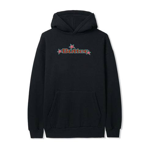 Butter Goods Star Logo Pullover Hoodie Sweat A Capuche - Black - Streetart.fr