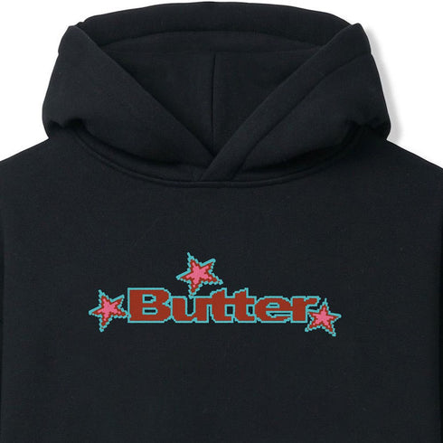 Butter Goods Star Logo Pullover Hoodie Sweat A Capuche - Black - Streetart.fr