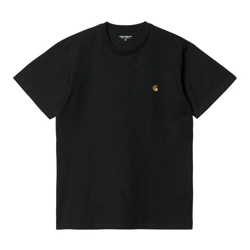 Carhartt Chase T-Shirt - Black / Gold - Streetart.fr