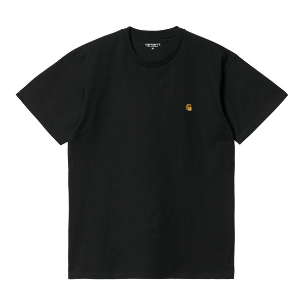 Carhartt Chase T-Shirt - Black / Gold - Streetart.fr