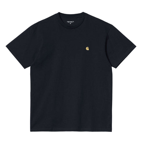 Carhartt Chase T-Shirt - Dark Navy / Gold - Streetart.fr
