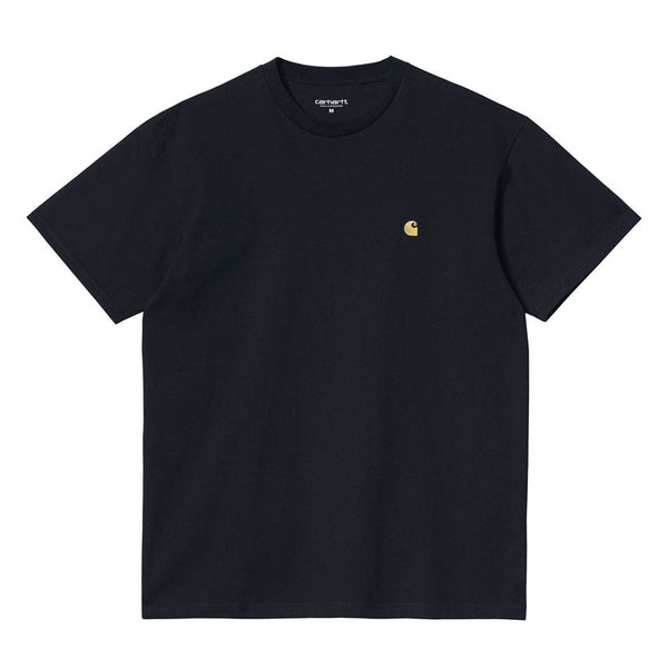 Carhartt Chase T-Shirt - Dark Navy / Gold - Streetart.fr