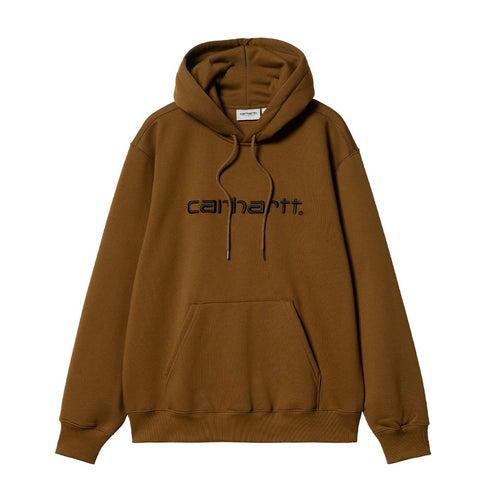 Carhartt Hooded Carhartt Sweat Hood - Deep Brown / Black - Streetart.fr