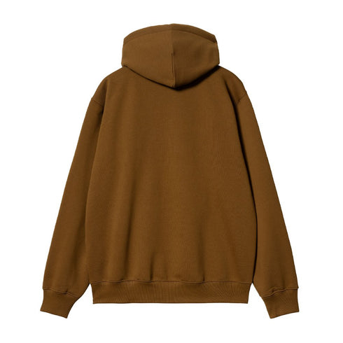 Carhartt Hooded Carhartt Sweat Hood - Deep Brown / Black - Streetart.fr