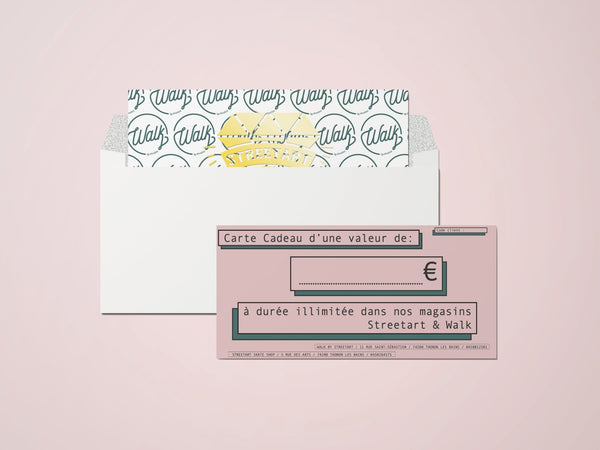 Carte-cadeau 🎁 Carte-cadeau Streetart Skateshop - STREETART.FR