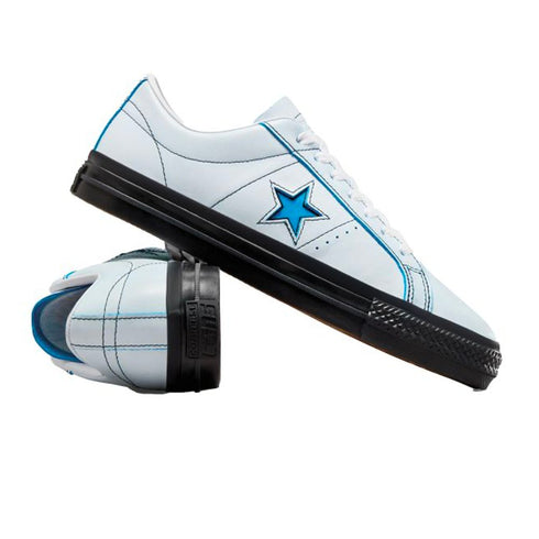 Converse Cons Eddie Cernicky Gx1000 One Star Pro Ox - White / Black / Kinetic Blue - Streetart.fr