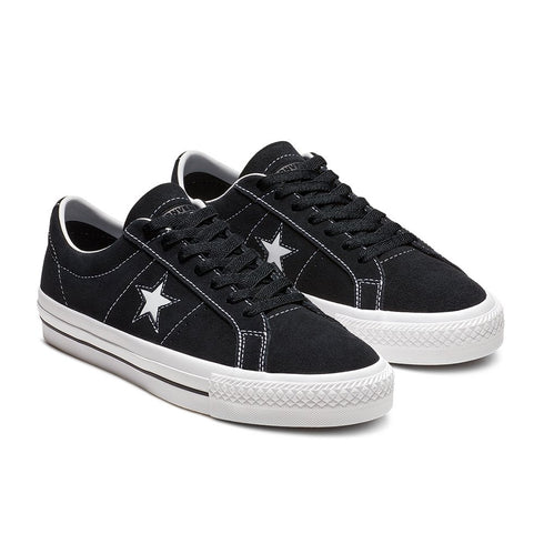 Chaussures Converse Cons One Star Pro Ox Chaussures -Black / White / White - STREETART.FR