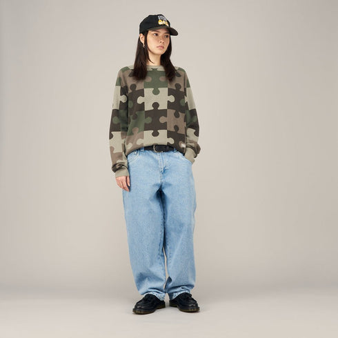 Dime Classic Baggy Denim Pants Pantalon - Vintage Blue - Streetart.fr