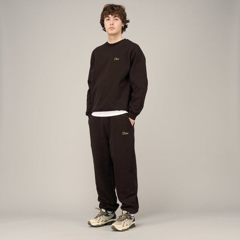 Dime Classic Small Logo Crewneck Sweatshirt - Deep Brown - Streetart.fr