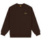 Dime Classic Small Logo Crewneck Sweatshirt - Deep Brown - Streetart.fr