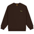 Dime Classic Small Logo Crewneck Sweatshirt - Deep Brown - Streetart.fr