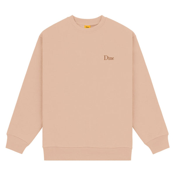 Dime Classic Small Logo Crewneck Sweatshirt - Tan - Streetart.fr