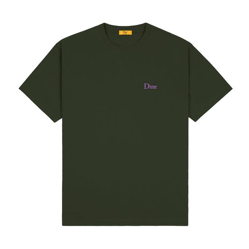 Dime Classic Small Logo T-Shirt - Forest Green - Streetart.fr