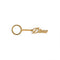 Dime Cursive Keychain - Gold - Streetart.fr