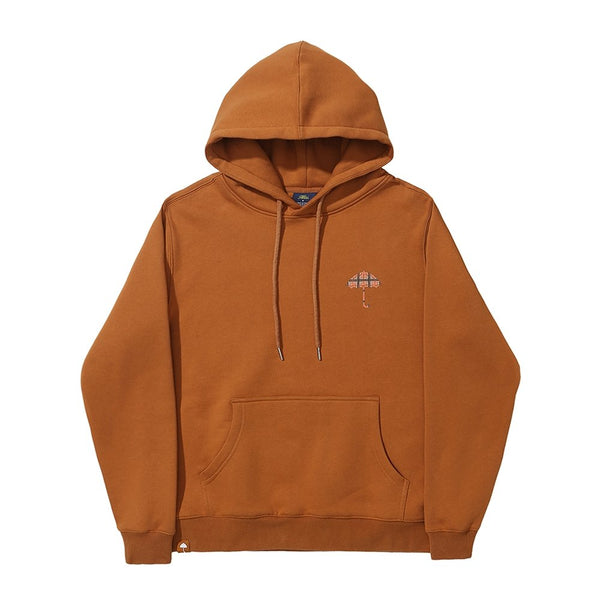 Helas Plaid Hoodie Sweat A Capuche - Brown - Streetart.fr