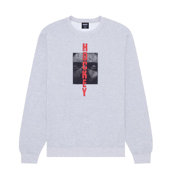 Hockey Scorched Earth Crewneck Sweatshirt - Ash Heather - Streetart.fr