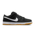 Nike Sb Dunk Low Pro Black / White - Black - Gum Light Brown - Streetart.fr