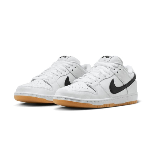 Nike Sb Dunk Low Pro White / Black-White-Gum Light Brown - Streetart.fr