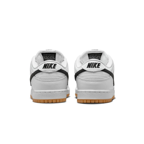 Nike Sb Dunk Low Pro White / Black-White-Gum Light Brown - Streetart.fr