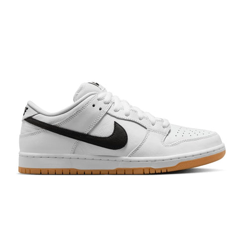 Nike Sb Dunk Low Pro White / Black-White-Gum Light Brown - Streetart.fr