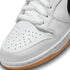 Nike Sb Dunk Low Pro White / Black-White-Gum Light Brown - Streetart.fr