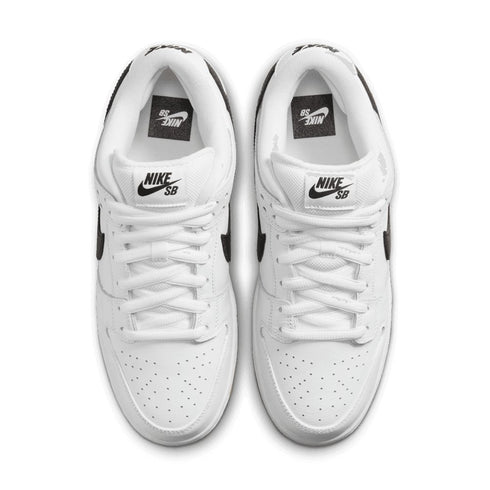Nike Sb Dunk Low Pro White / Black-White-Gum Light Brown - Streetart.fr