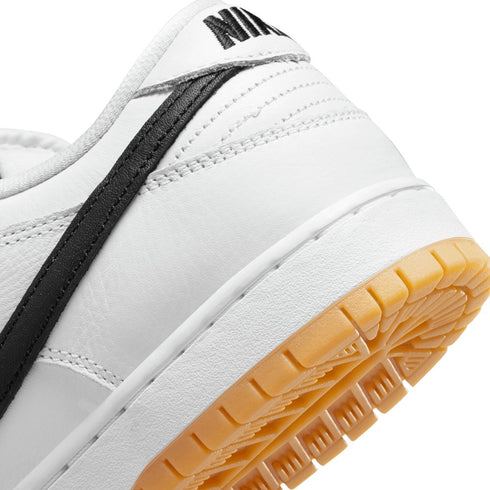 Nike Sb Dunk Low Pro White / Black-White-Gum Light Brown - Streetart.fr