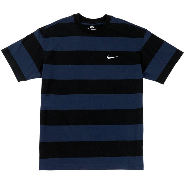 Nike Sb Stripe T-Shirt Midnight Navy / Black / White - Streetart.fr