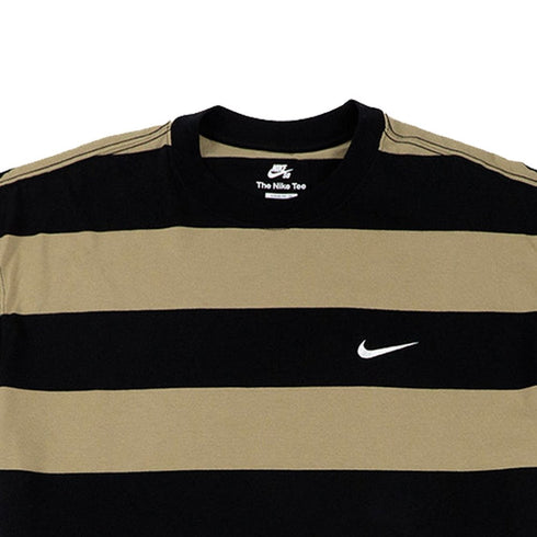 Nike Sb Stripe T-Shirt Neutral - Olive / Black / White - Streetart.fr