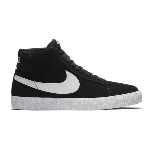 Nike Sb Zoom Blazer Mid Chaussures - Black / White - Streetart.fr