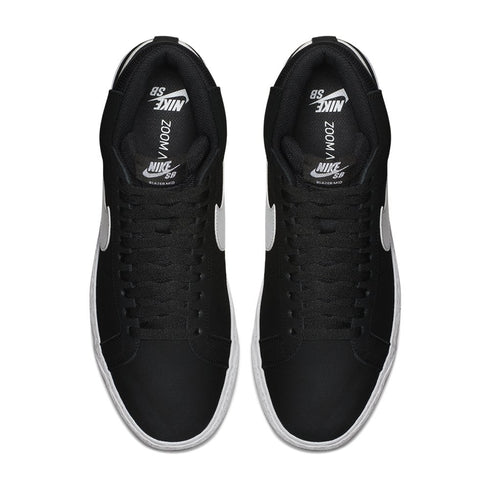 Nike Sb Zoom Blazer Mid Chaussures - Black / White - Streetart.fr