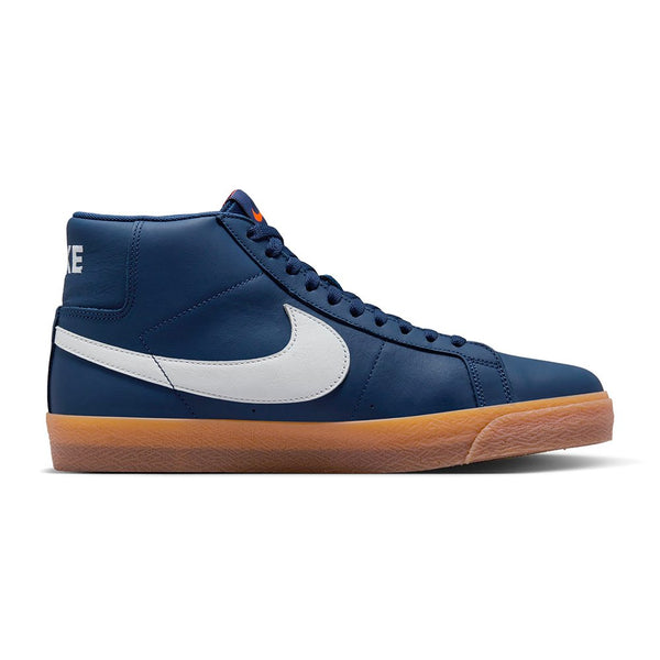 Nike Sb Zoom Blazer Mid Iso Navy / White Navy Gum Light Brown - Streetart.fr