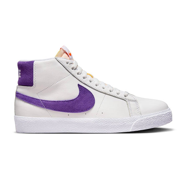 Nike Sb Zoom Blazer Mid Iso White / Court Purple / White Gum Light Brown - Streetart.fr