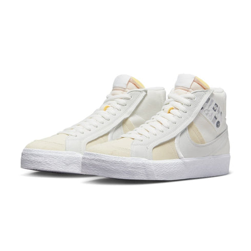 Nike Sb Zoom Blazer Mid Prm Plus Summit White / Summit White - Streetart.fr