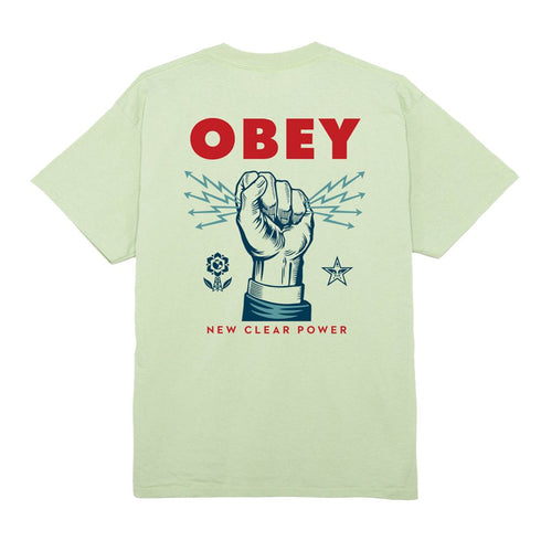 Obey New Clear Power T-Shirt - Cucumber - Streetart.fr