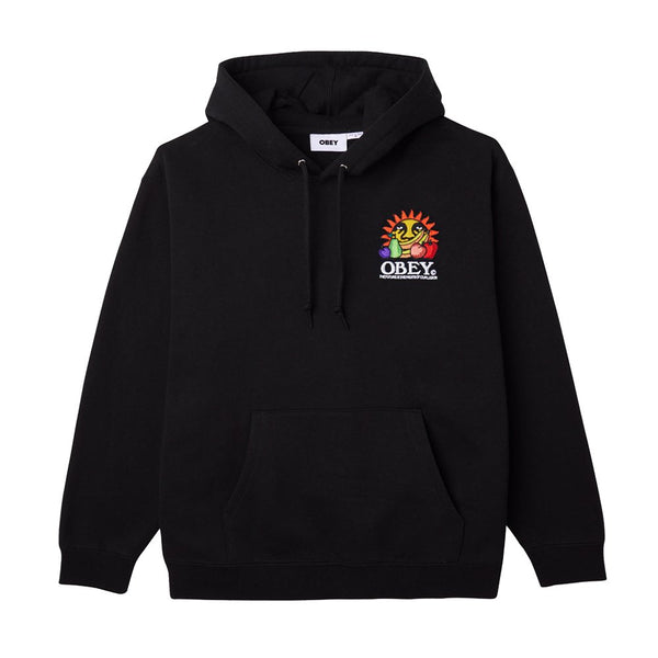 Obey Our Labor Hood Sweat A Capuche Black - Streetart.fr