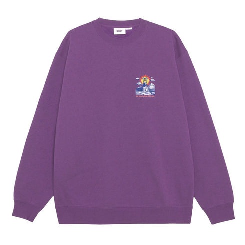 Obey We Come From The Sun Sweatcrew - Dewberry - Streetart.fr