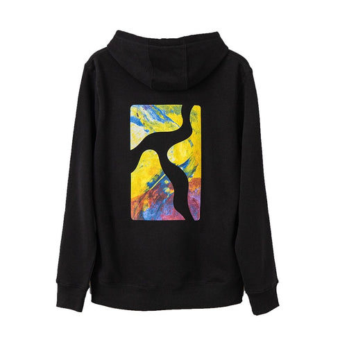 Poetic Collective Logo Cut Out Hoodie Sweat A Capuche - Black - Streetart.fr