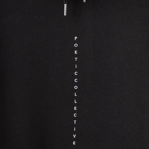 Poetic Collective Logo Cut Out Hoodie Sweat A Capuche - Black - Streetart.fr