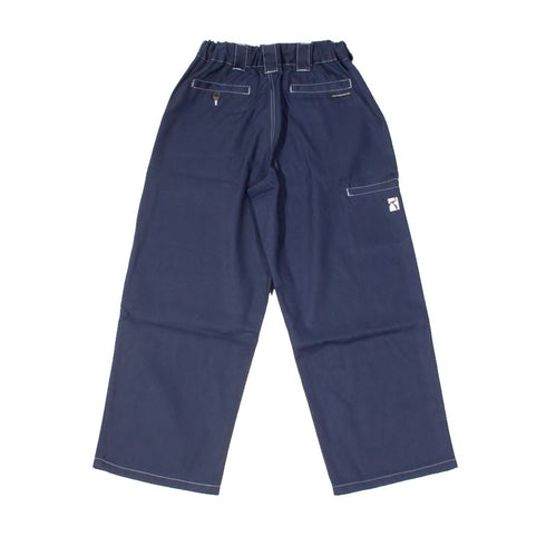 Poetic Collective Painter Pants Pantalon - Navy / White Seams - Streetart.fr